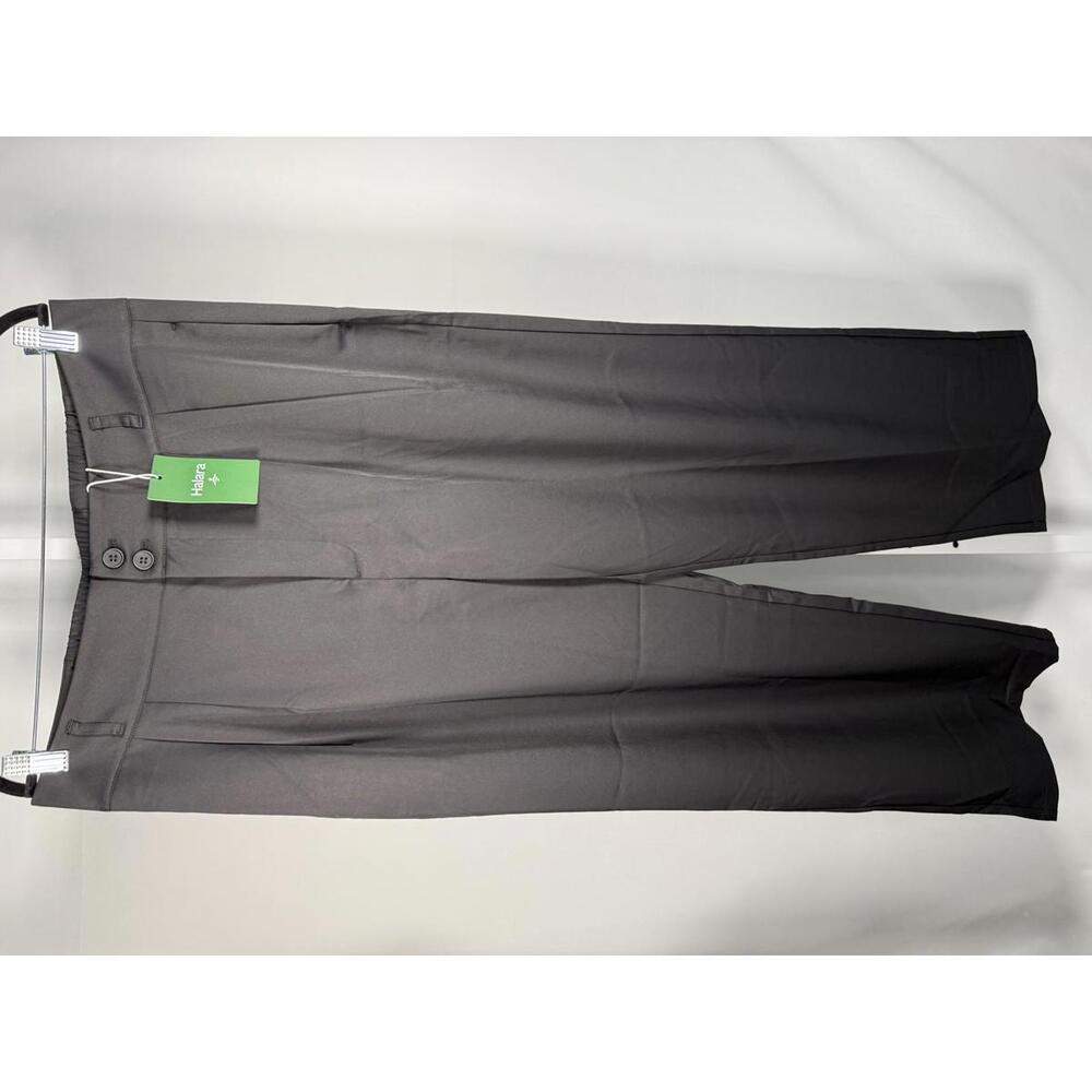 NWT Halara High Waisted Pocket Shirred Straight Leg Work Pant Black Size XL Tall - Picture 2 of 10